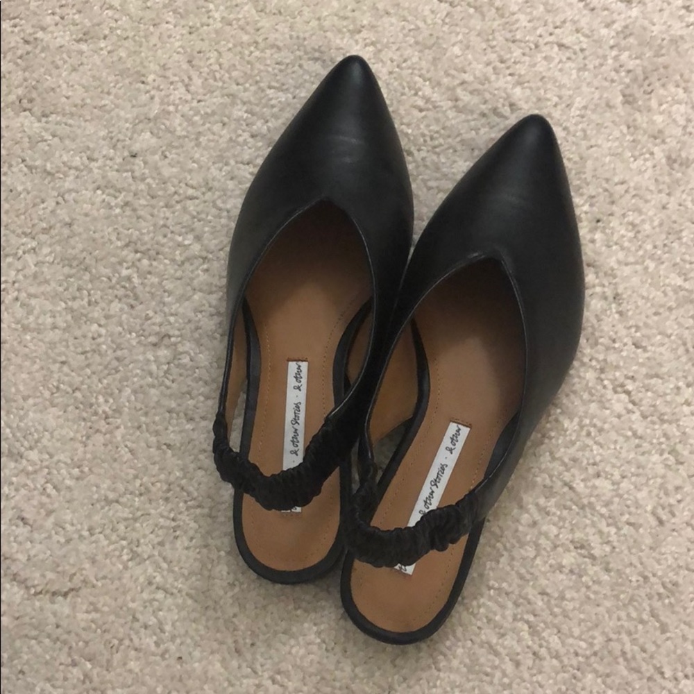 & other stories leather slingback flat